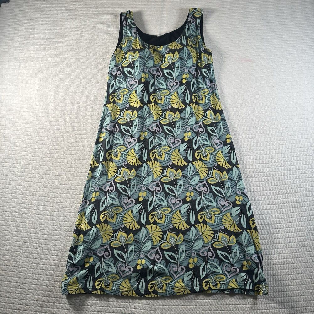 UNIQLO Women’s Medium Sleeveless Dress Built In Bra Floral Print A-Line Casual
